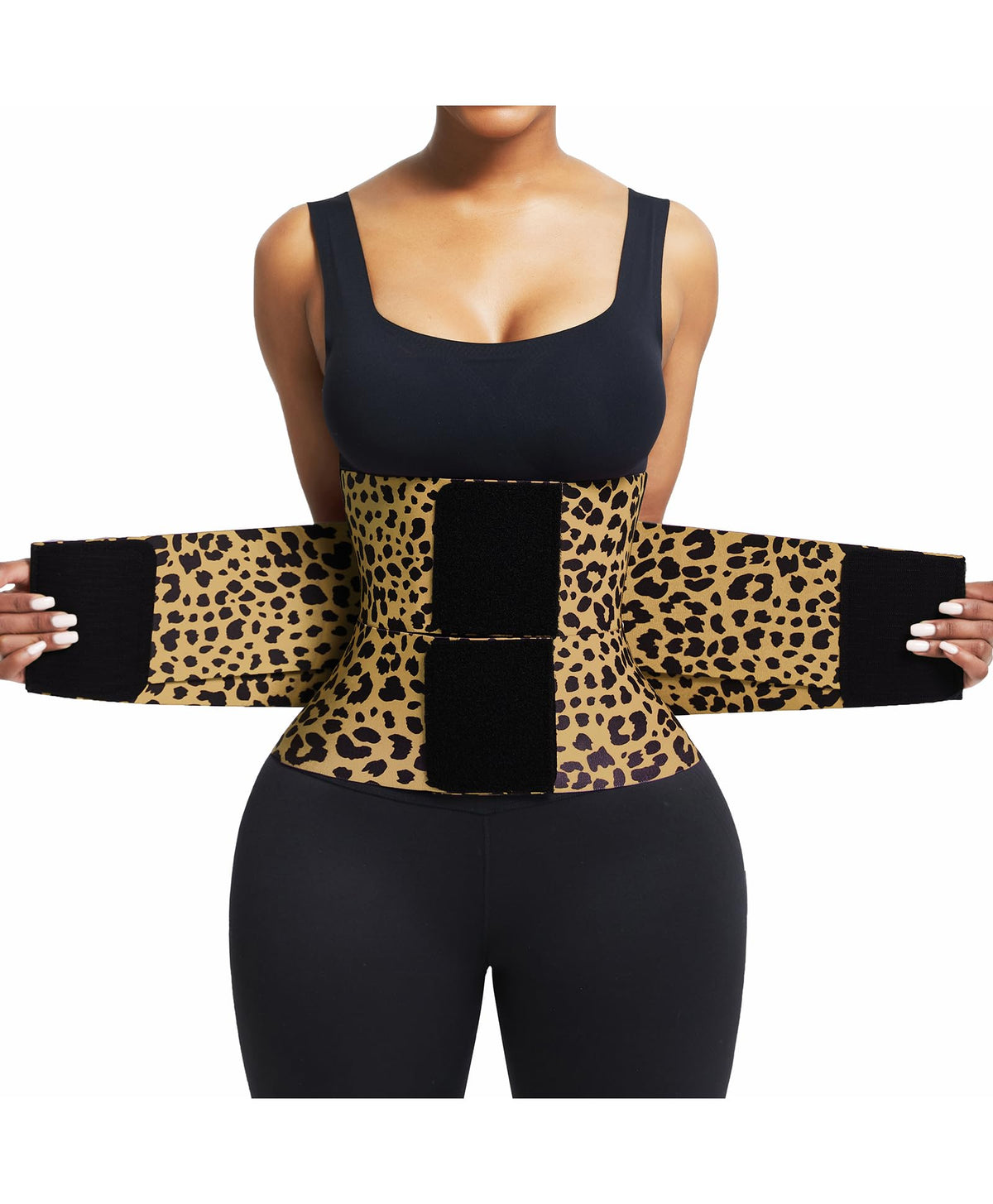 FeelinGirl Waist Trainer for Women Belly Fat Body Shape for Women Leopard L