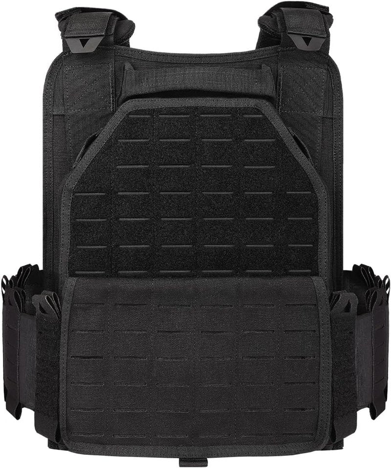 Tactical Outdoor Vest for Men - Quick Release Adjustable Airsoft Gear | Modular Laser-Cutting Design