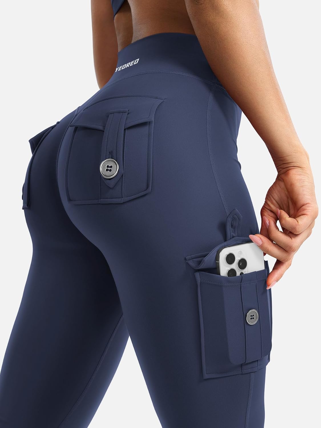 CoreFlex Women’s Workout Flare Leggings - High Waisted, Hidden Pockets, No Front Seam | Gym & Yoga Activewear