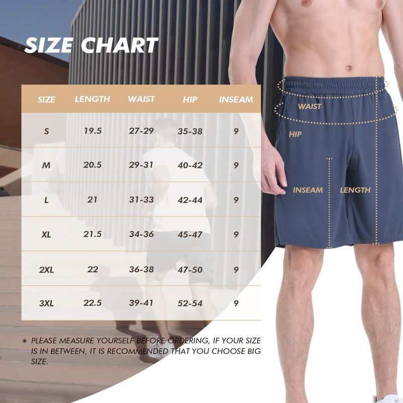BOOJO 7 Pack Mens Athletic Shorts - Gym Basketball Running Workout Quick Dry Black Shorts with Pockets for Casual Performance