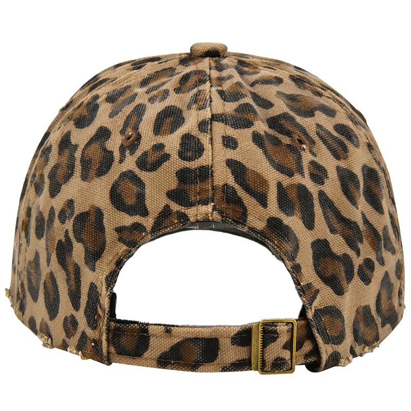 Leopard Baseball Cap for Men Women Adjustable Cotton Trucker Hats Dad Hat Classic Low Profile Plain Cap