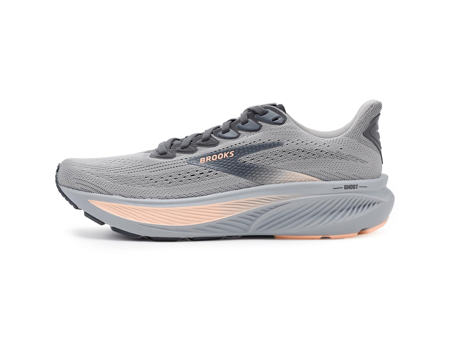Brooks Women's Ghost 17 Alloy/Blackened Pearl/Peach 13 Medium