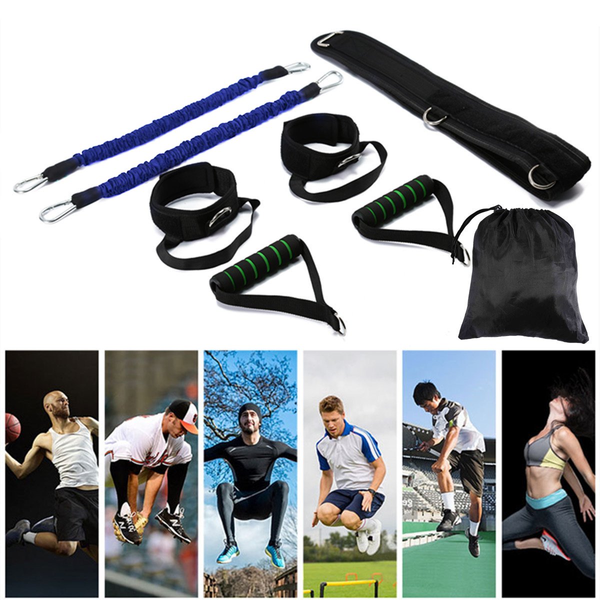 Wowelife Vertical Jump Trainer Equipment Bounce Trainer Device Leg Strength Training Bands for Agility, Strength Speed Fitness Basketball Volleyball Football