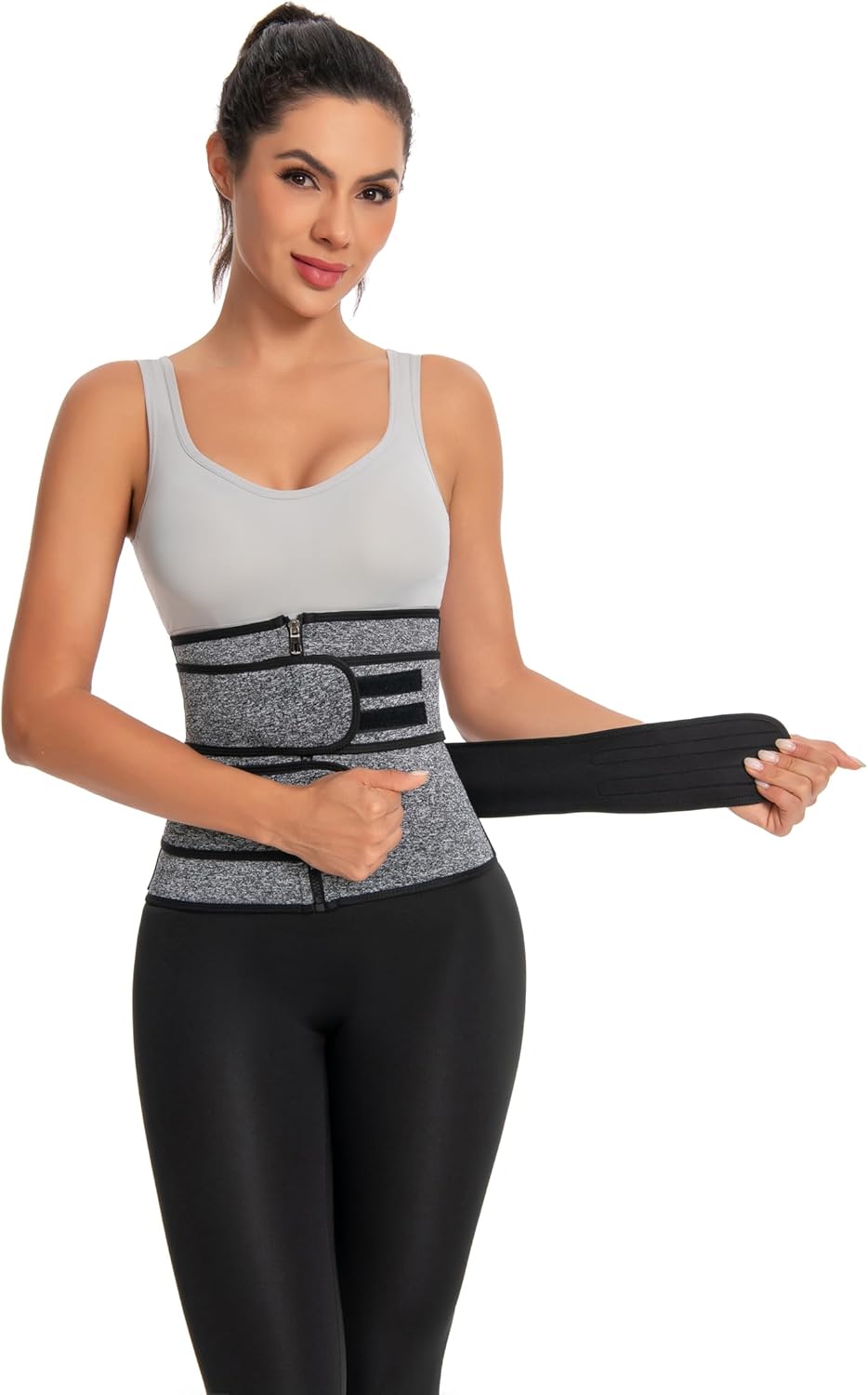 Women's Seamless Sweat Corset Body Shaper - Black Workout Waist Trainer for Enhanced Comfort