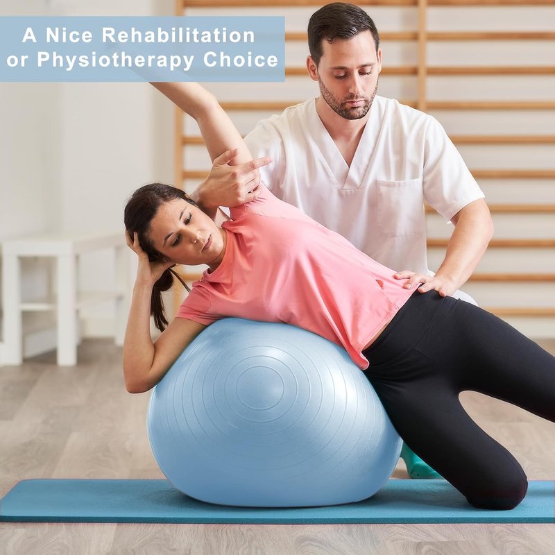 Swiss Pilates Exercise Ball - Stability Ball for Pregnancy & Fitness | Multiple Sizes Available