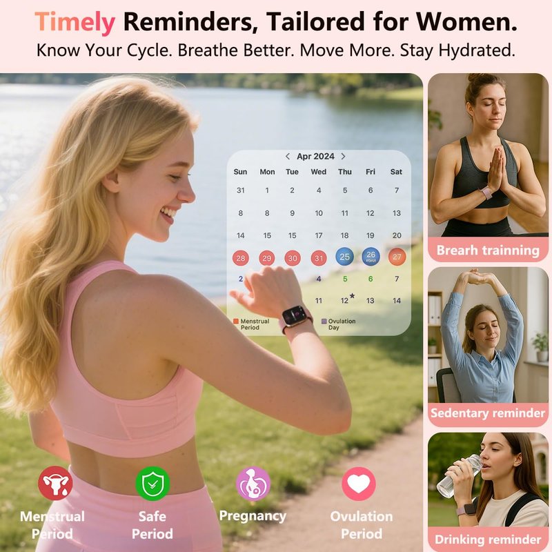 MorePro Health Fitness Tracker with 24/7 Heart Rate/Blood Pressure Monitor, Blood Oxy-gen/Sleep Tracking, 120+ Sports Activity Tracker, Smart Watch (Make/Answer Call) with Step Counter for Women Men