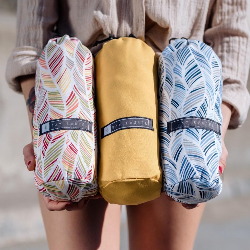 Turkish Beach Towel - Quick Dry, Sand-Free, Lightweight | 39 x 71 Inches, Travel Bag Included