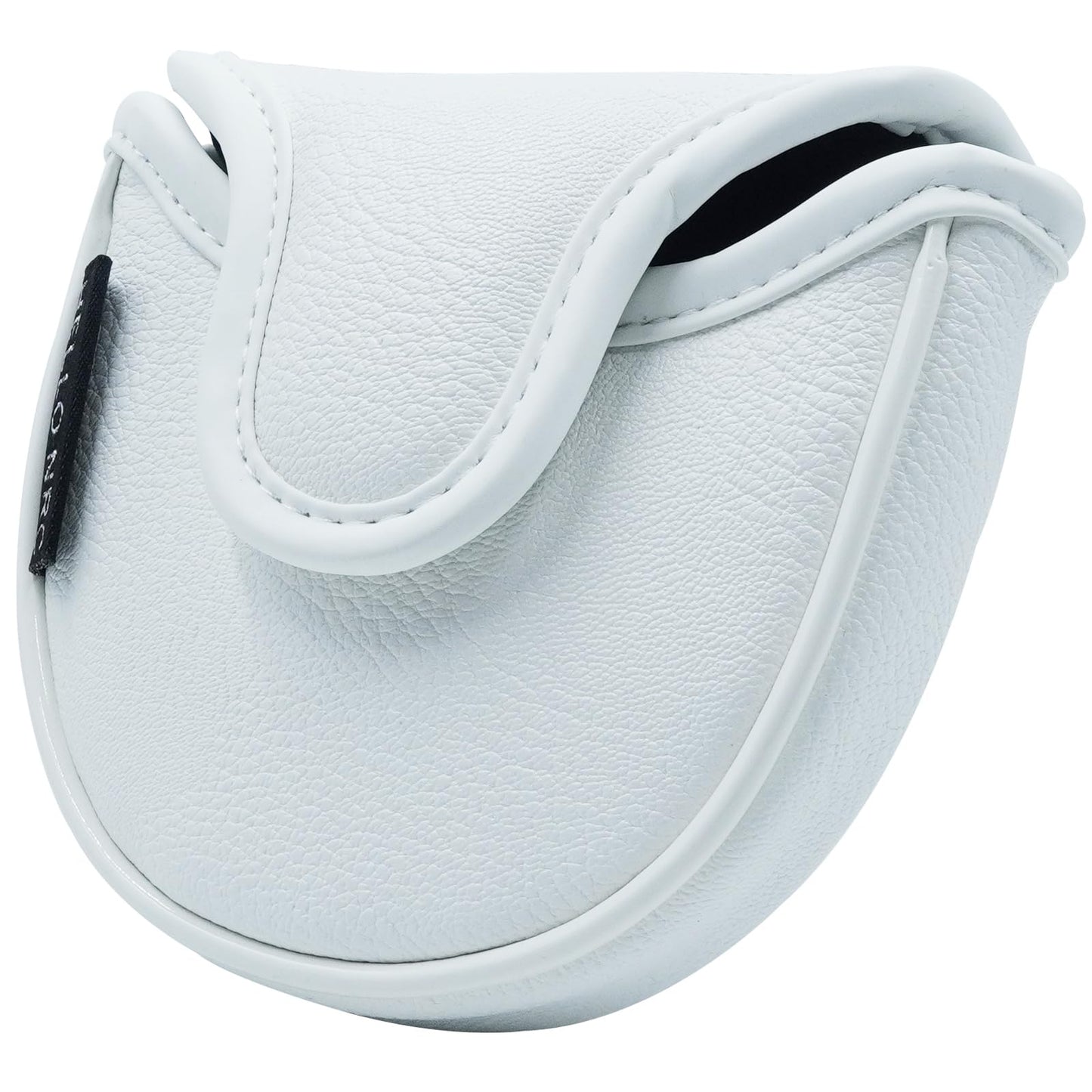 Gbourly Golf Club White Star Mallet Putter Cover PU Leather Headcover with Magnetic Closure