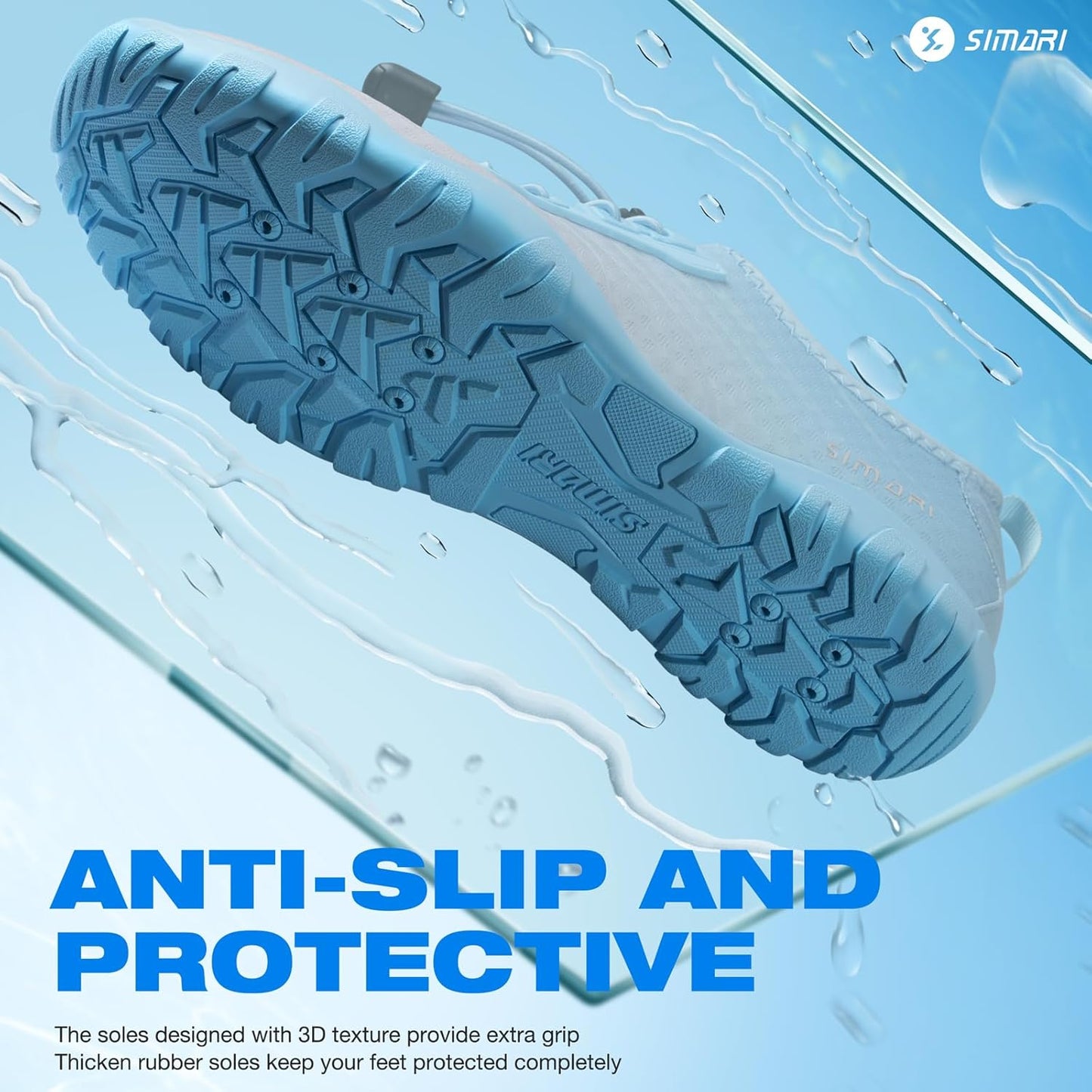 Water Shoes - Barefoot Quick-Dry Aqua Socks for Men & Women | Lightweight Non-Slip Swim Shoes for Surfing, Beach Sports, Kayaking