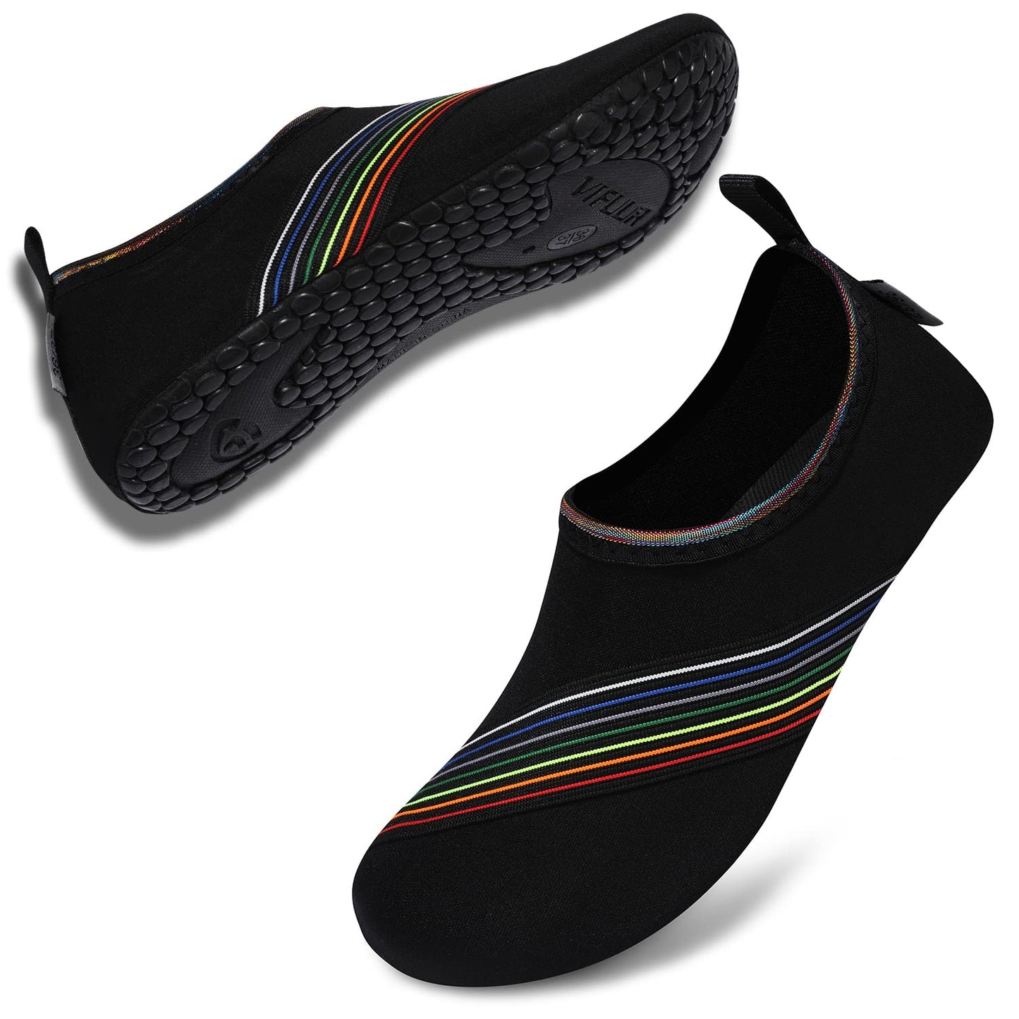 VIFUUR Water Shoes for Men Women Barefoot Quick Dry Aqua Socks Slip On