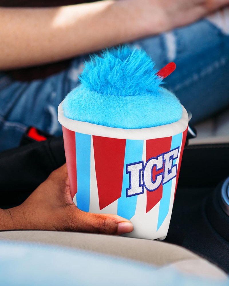 Big Teeth Golf Driver Cover ICE Slushie Cup, Driver Covers for Golf Clubs, Funny Frozen 460cc Head Covers, Funny Milk Shake Ice Cream Golf Club Covers,Blue and Red Color