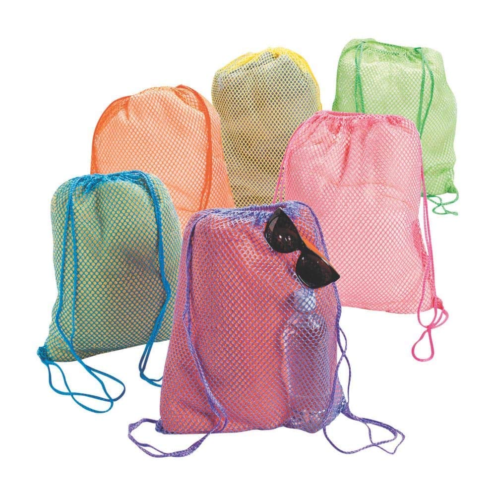 Fun Express Neon Net Backpacks (1 Dozen) - VBS 2026