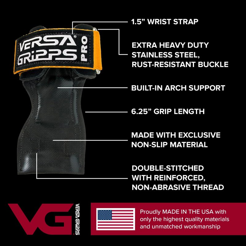 Versa Gripps Pro, Made in USA, Wrist Straps for Weightlifting Alternative, Best Training Accessory, XS, Mint