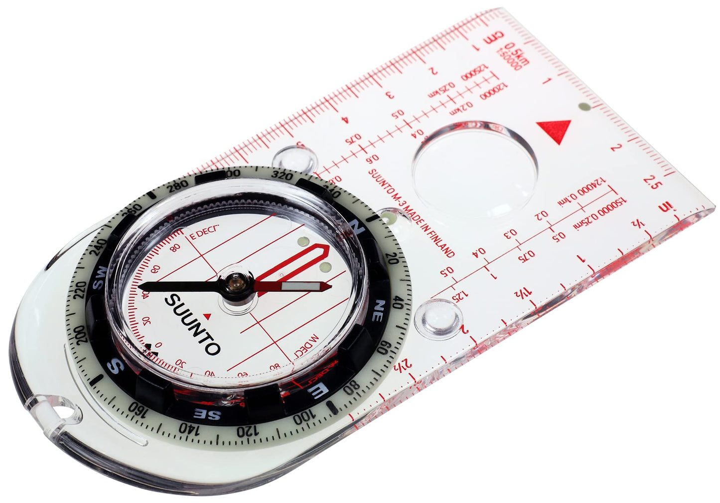 SUUNTO M-3 NH Compass, Advanced Features for Navigation, Luminecent Markings for Use in Low Light