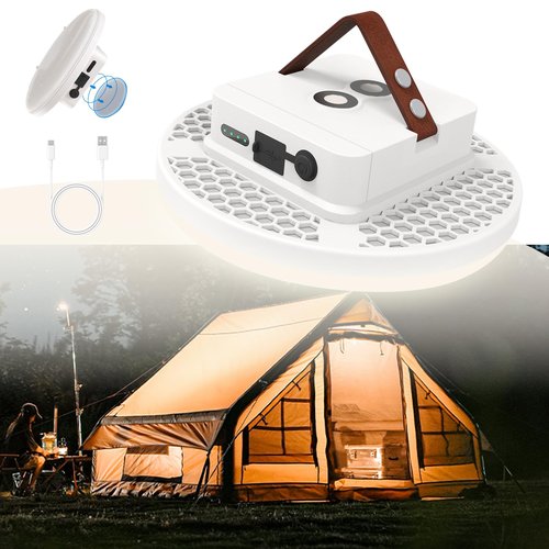 Tent Light Rechargeable Hanging Flashlight Ultra Bright Led Camping Lantern with Waterproof Portable Tent Lamp for Camping Emergency Usage(Infinite Dimming)
