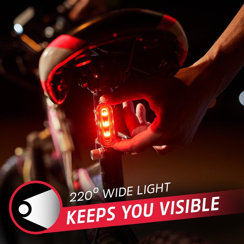 Energizer Bike Light, 130 Lumen, Weather Resistant Clip Light for Bicycles, Batteries Included