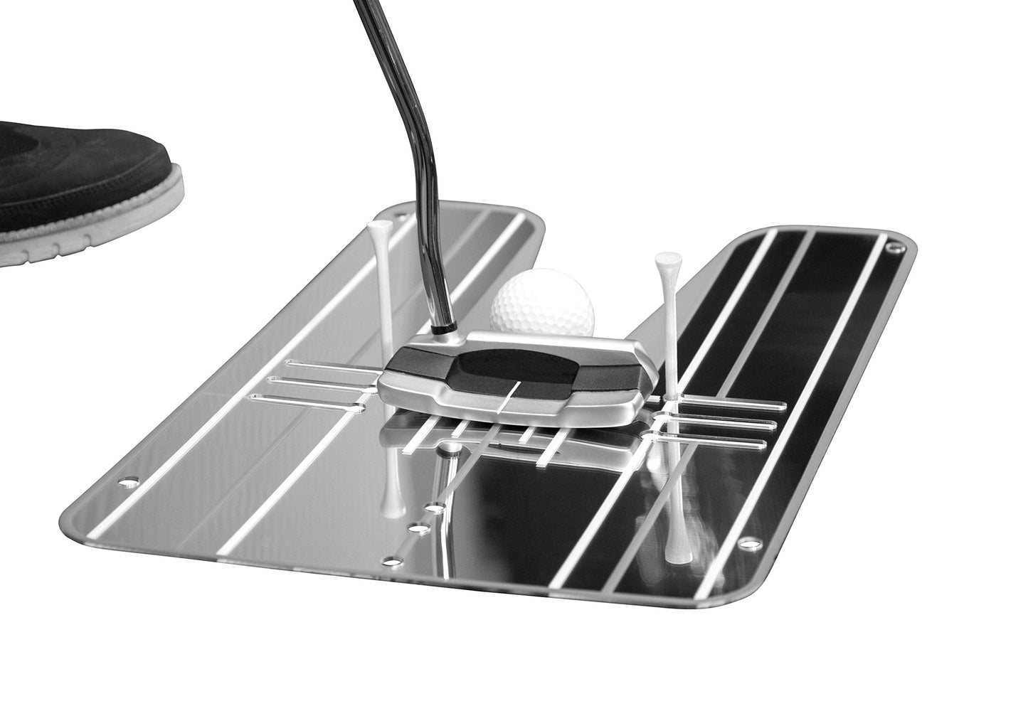 JEF World of Golf Putting Mirror- Silver- Instant Visual Feedback