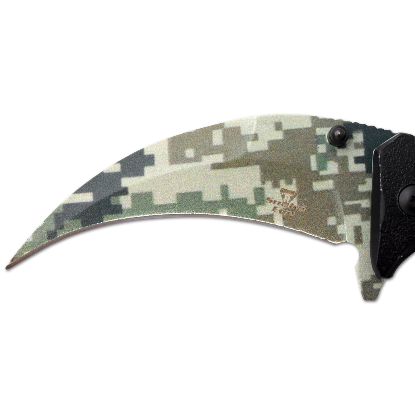 Snake Eye Tactical Everyday Carry Spring Assist Style Folding Pocket Knife EDC (Green Camo)