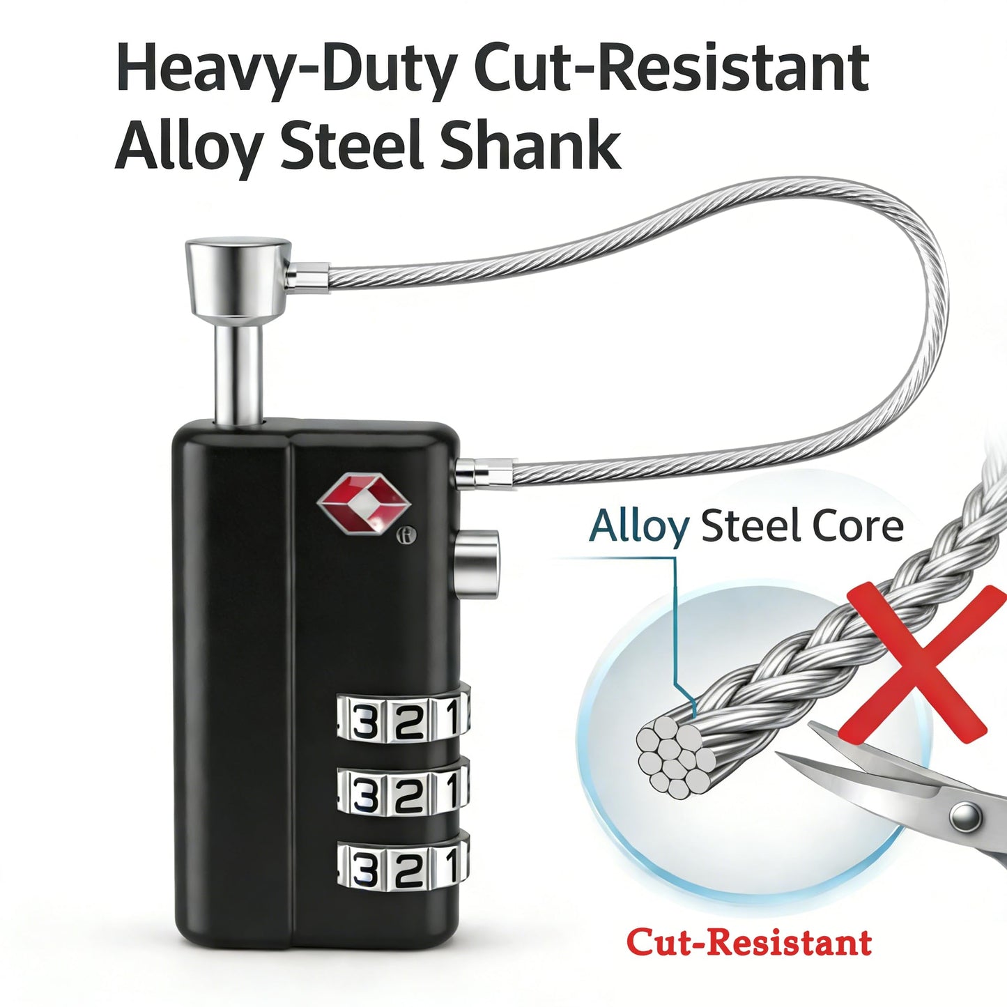 TSA Approved Gun Cases Lock (Pack 2)