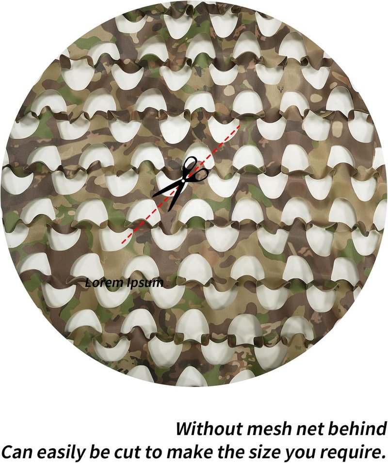 Camo Netting Roll for Hunting | Military-Grade Sunshade | Versatile Outdoor Covering