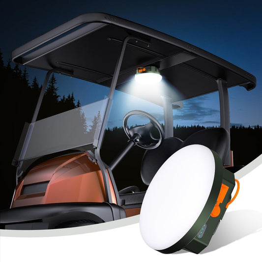 A2C Universal Magnetic LED Light - 800lm Ultra Bright, 5000mAh, Lasts 40H Runtime, USB Rechargeable, Magnetic+Hook Mount for Golf Cart/Camping/Roof/Outdoor