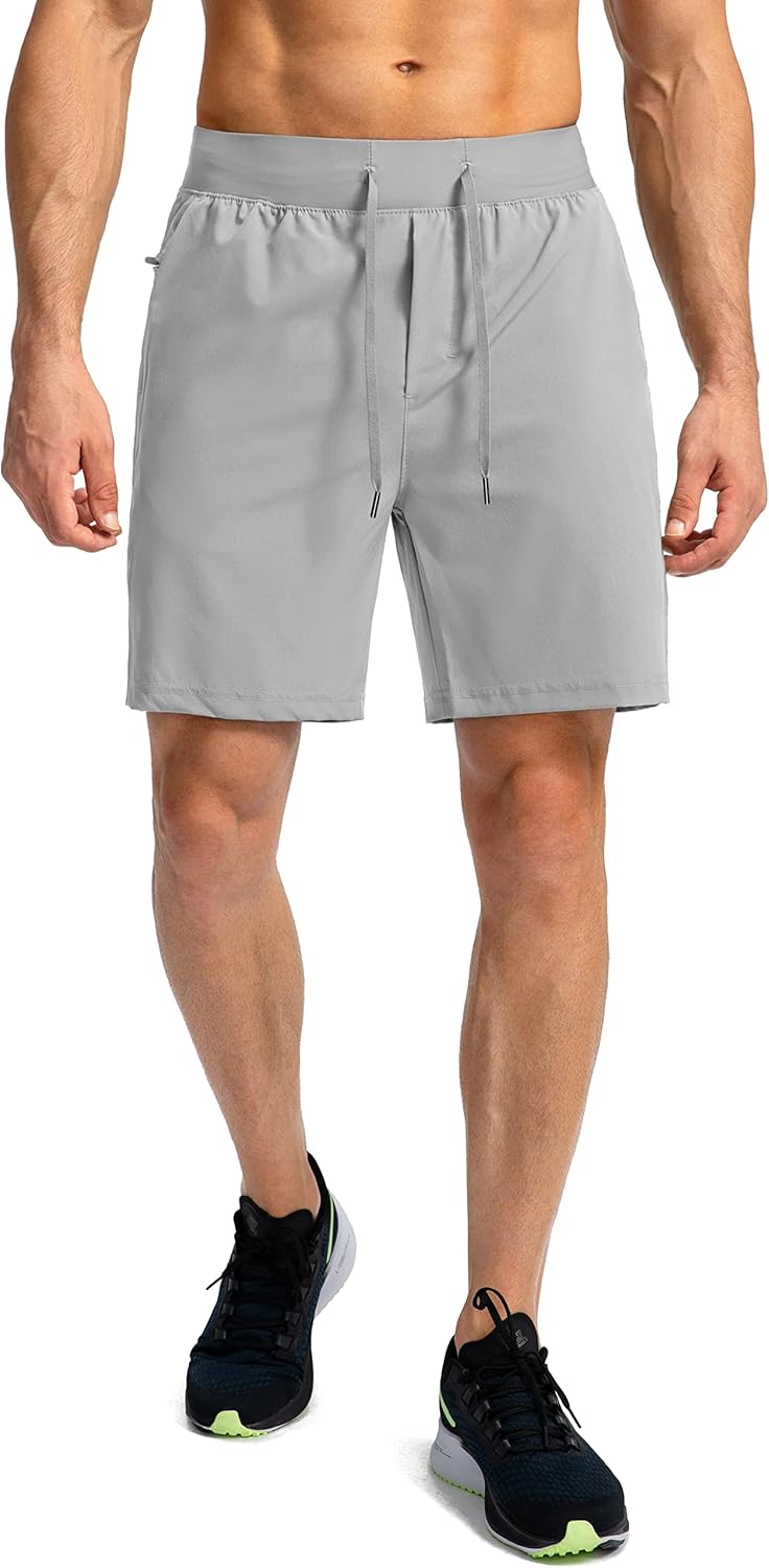 Men's Running Shorts with Zipper Pockets - Quick Dry Athletic Wear for Basketball & Gym | 9"/7"/5" Sizes