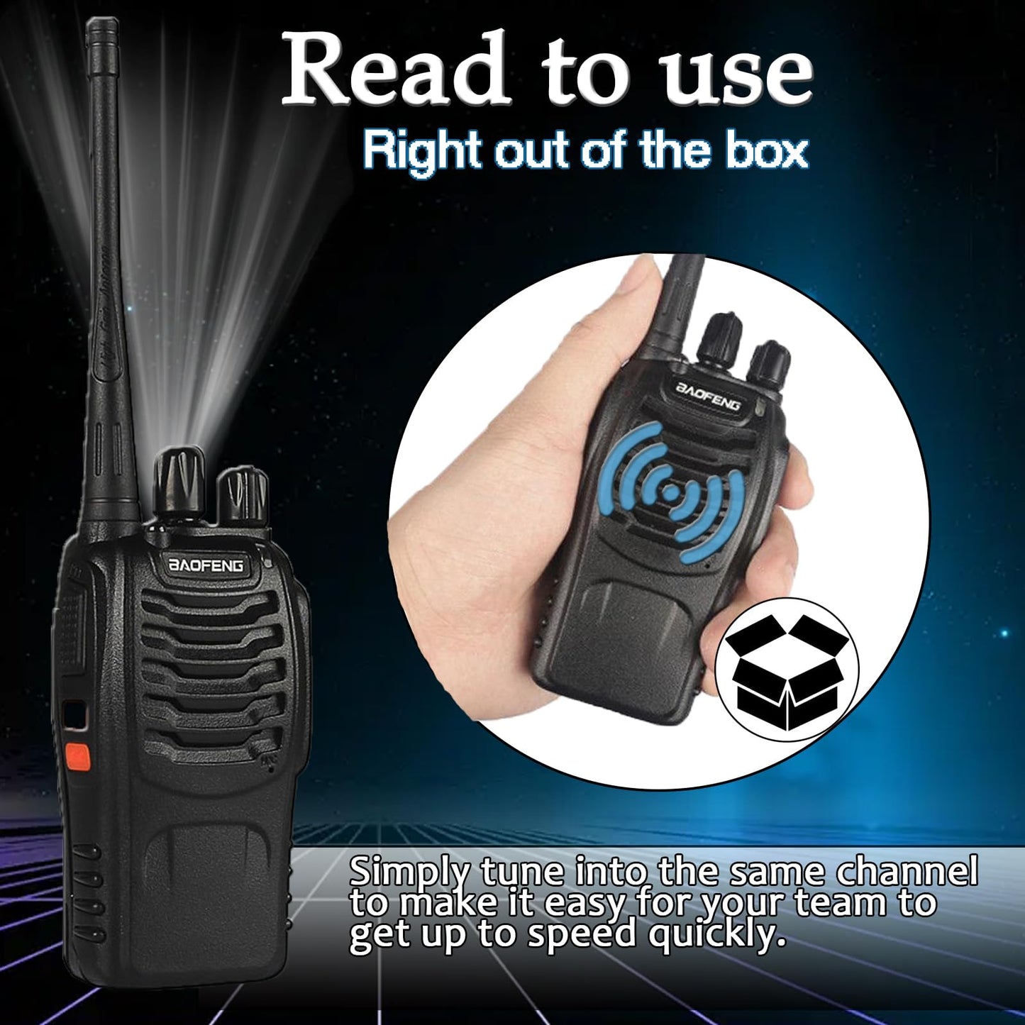 BAOFENG BF-888S Walkie Talkies Long Range for Adults with Earpieces,16 Channel Walkie Talky Rechargeable Handheld Radio for Cruise Hunting Skiing Two Way Radios (3Pack)