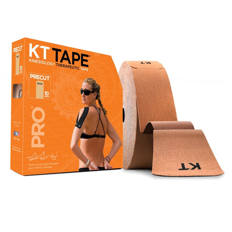 KT Tape, Sports Med, PRO 150 Strip 10", Precut, Jet Black