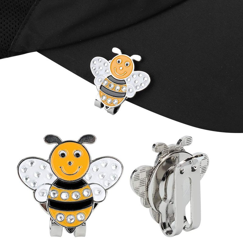 Okuyonic Golf Ball Mark, Decoration Magnetic Golf Marker for Outdoor(Orange bee)