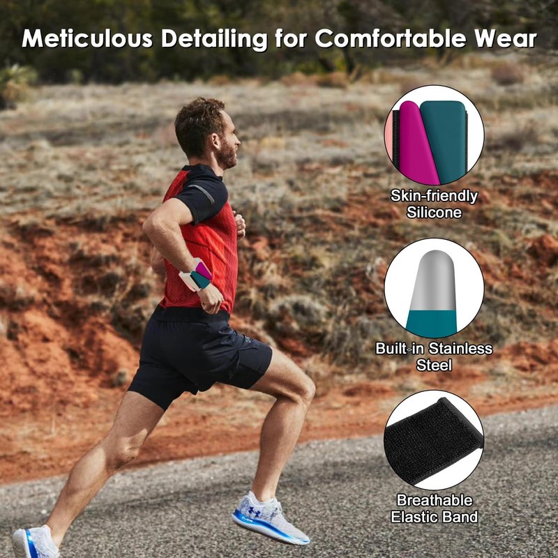 Wrist & Ankle Weights, 2 PCS Adjustable Bands for Women & Men Workouts, Ankle Weights for Exercise Walking, Yoga, Dance, Barre, Gym, Exercise, Pilates, Running (Multicolor)