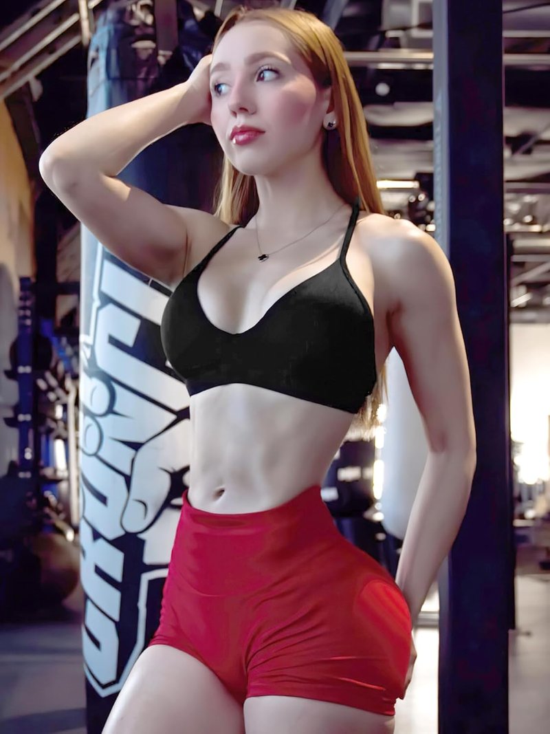 CoreFlex Sports Bras for Women - Strappy Padded Halter Design | Light Impact Deep V Neck Yoga Tops