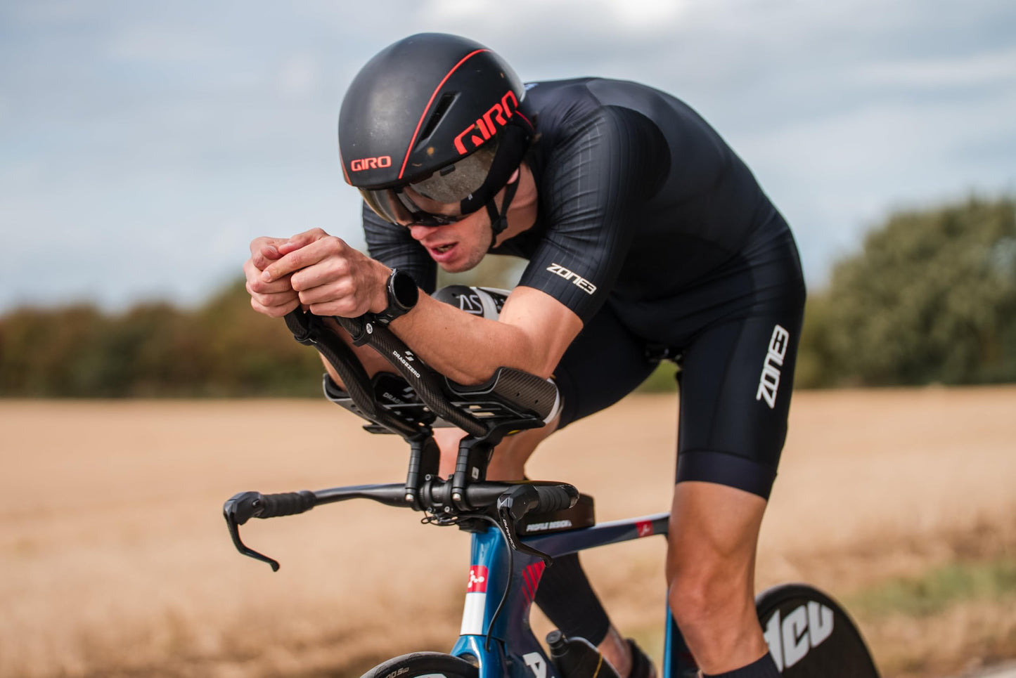 ZONE3 Men's Activate+ Short Sleeve Tri Suit – Performance One-Piece for Triathlon Training & Racing