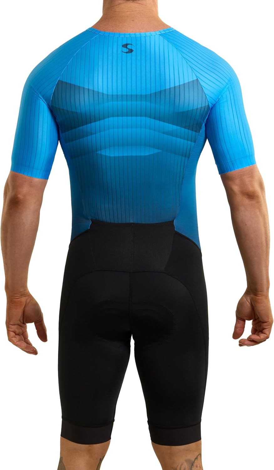 Men's Pro Short Sleeve Triathlon Tri Suit - Performance Fit & Breathable Fabric