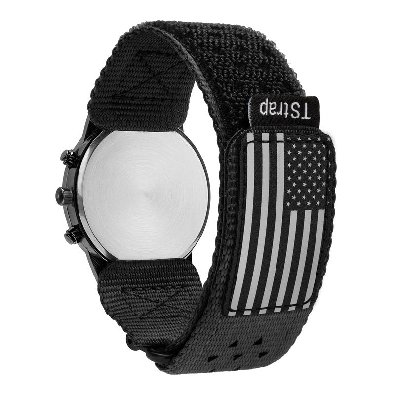 TStrap Nylon Sport Watch Band - Stars-Stripes Flag Quick Release Watch Straps for Men Women - Athletic Military Smart Watch Bracelet Replacement - Correa para Reloj Hombre - 18mm 20mm 22mm