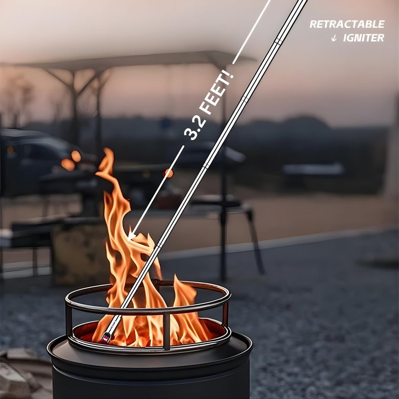 XTENDR ARCS V3 Extendable 3.2 Feet LED Arc Extra Long Flameless Fireplace Stove Electric Candle Lighter for Pilot Light, Grilling, Firepit, Kitchen, BBQ (Blue)