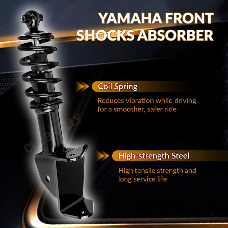 CLUBRALLY Front Shocks Absorber Set Applicable to Yamaha Drive G29 Golf Carts Passenger Side and Driver Side, OEM#JW2-F3390-00-00, JW2-F3350-00