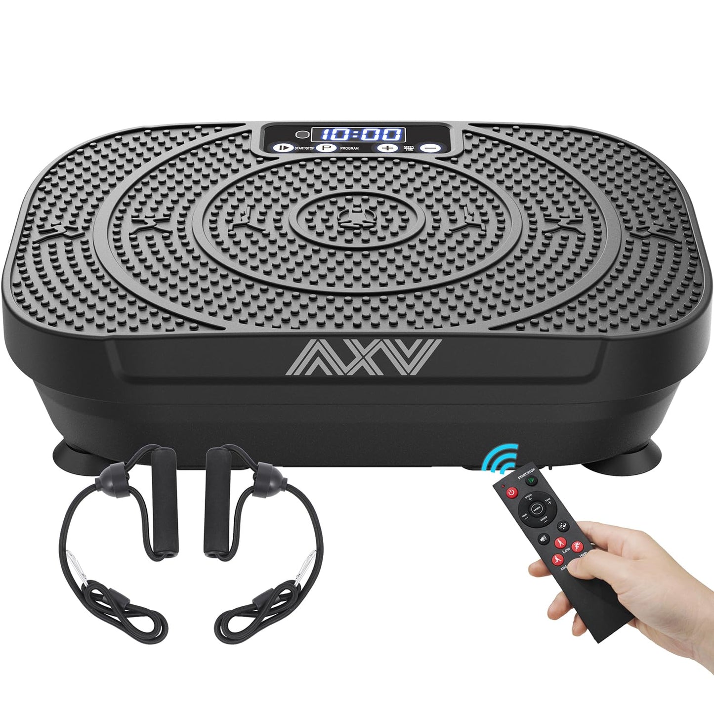 AXV Vibration Plate Fitness Platform Exercise Machine Vibrating Shaking Full Body Shaker Workout Vibrate Stand Shake Board Sport for Weight Loss Fat Burner for Gym Home Office