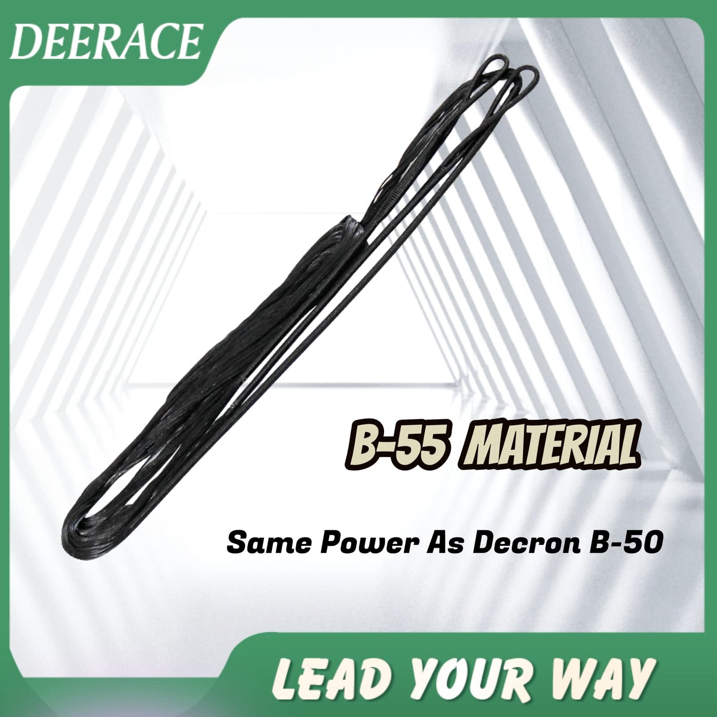 DEERACE Traditional Recurve Bow String, AMO 48"-70" 12,14,16 Strands Dacron Bow String Replacement for Recurve/Long/Horse Bow (AMO 50” (Actual Length 46”), 12 Strands (Recommended for up to 40 lbs))