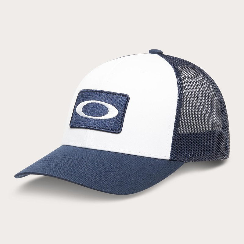 Oakley Mens O Original Trucker Hat, Abyss/White, One Size
