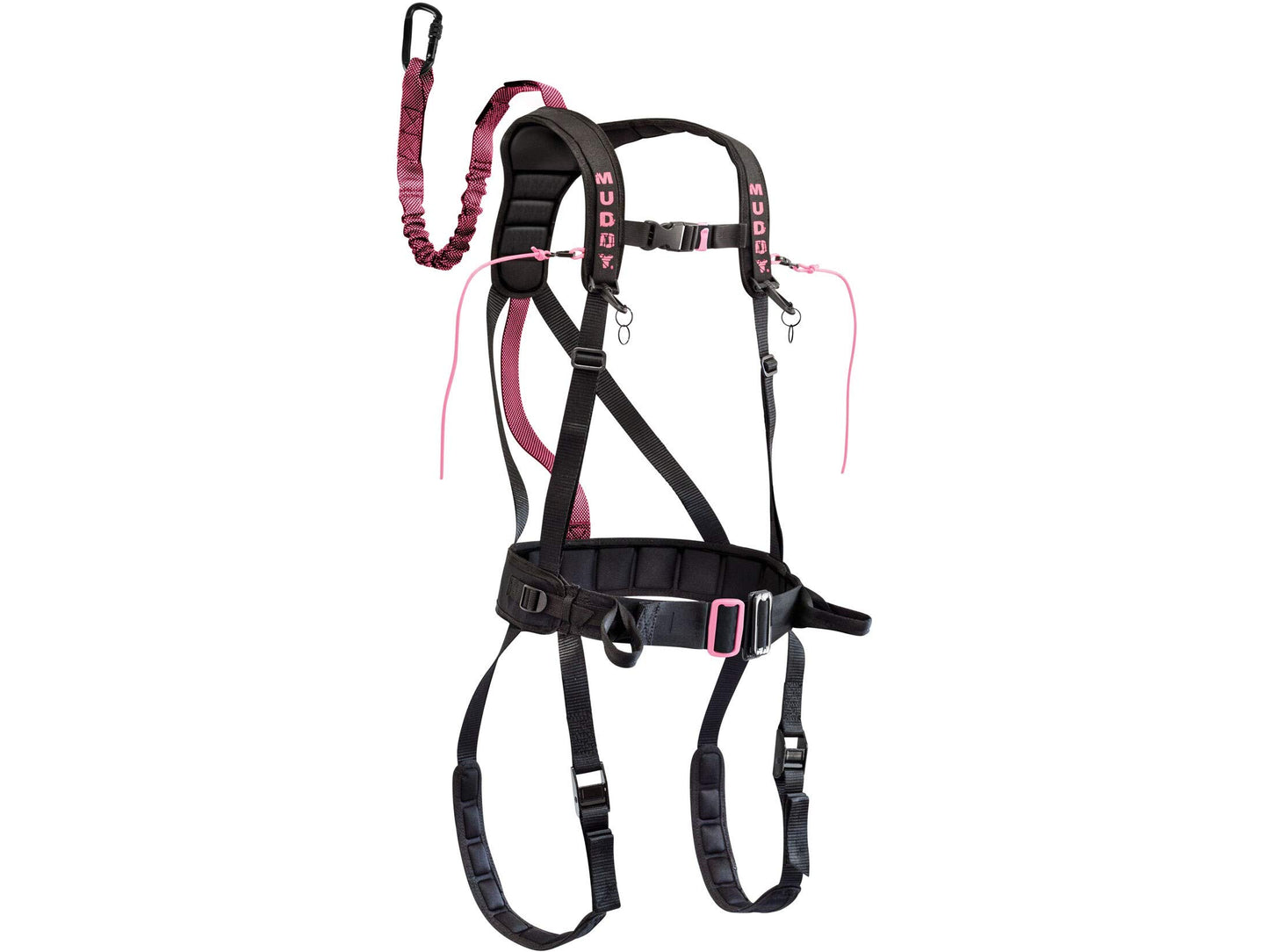 Muddy Women's Hunting Tree Stand Safety Systems Lightweight Padded Nylon Quick-Release Safeguard Harness, Small/Medium