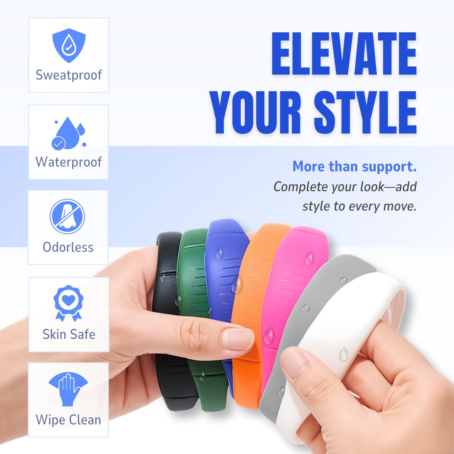 COOLSET Patella Band Knee Strap - 2 Pack Patellar Tendon Support Strap for Knee Pain Relief - Non-Slip Knee Brace for Jumper’s Knee, Tendonitis, Basketball, Running - Men, Women, Youth w/ Travel Bag (Gray)