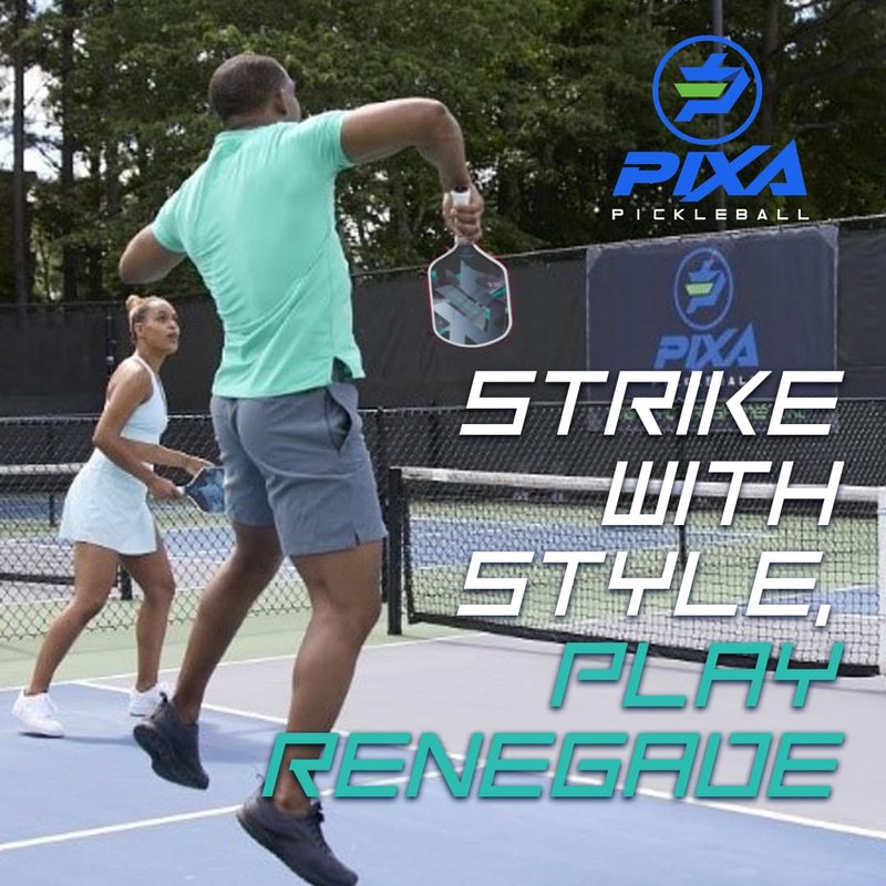 PIXA Renegade T-700 Carbon Face Pickleball Paddle; 16mm; Intermediate/Advanced; Friction Surface, Max Power, Control, and Spin; Great Gift!