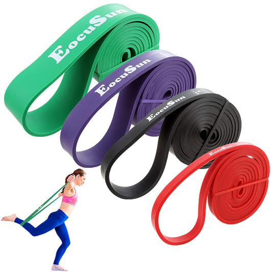 Pull Up Bands, Stretch Resistance Bands, Mobility Exercise Bands, Assisted Pull Up Straps Powerlifting Band for Home Fitness, Stretching and Resistance Training, Physical Therapy, Pilates Yoga (Set)