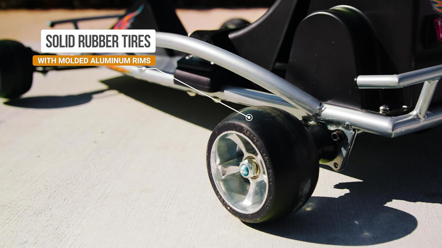 Electric Go-Kart for Ages 8+ | Razor Ground Force One - 12 MPH, 40 Min Runtime, Variable Speed Throttle