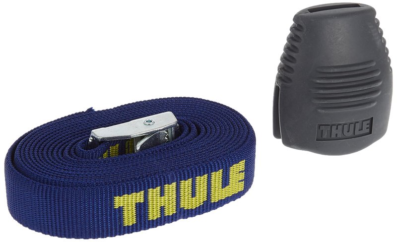 Thule Load Straps - Secure Steel cam-Action Buckle with Protective Bumper - Heavy-Duty UV Resistant Nylon Webbing - Sold in Pairs - Kayak, Canoe, Surfboard tie Down