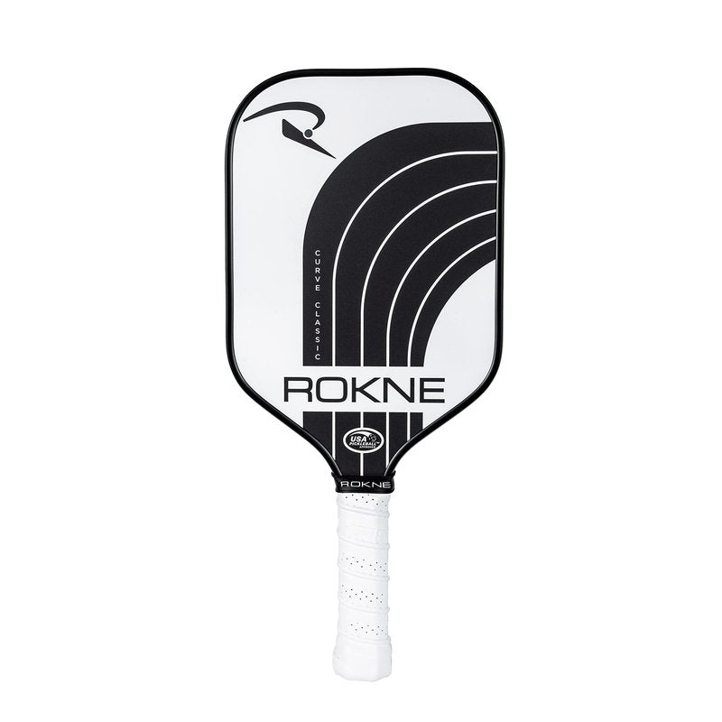 ROKNE Curve Classic Pickleball Paddle | USAPA Approved Fiberglass Pickleball Paddles | Precision Engineering & Comfort | ProGrit Texture for Max Spin & Power | Paddle