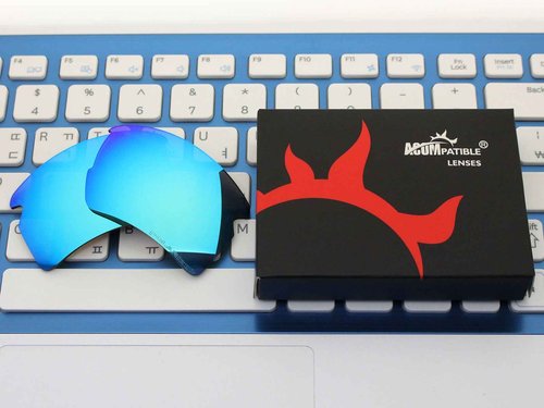 ACOMPATIBLE 4 Pair Replacement Polarized Lenses for Oakley Flak 2.0 XL Sunglasses OO9188 Pack P7