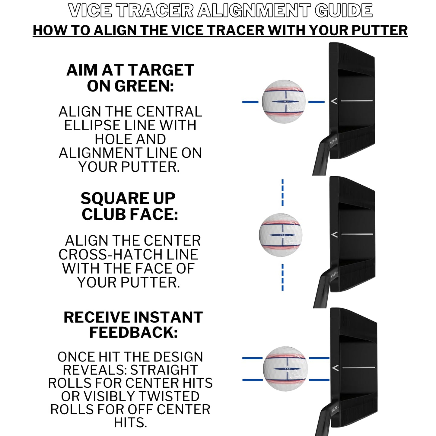 Vice Tracer Golf Balls (Pro)