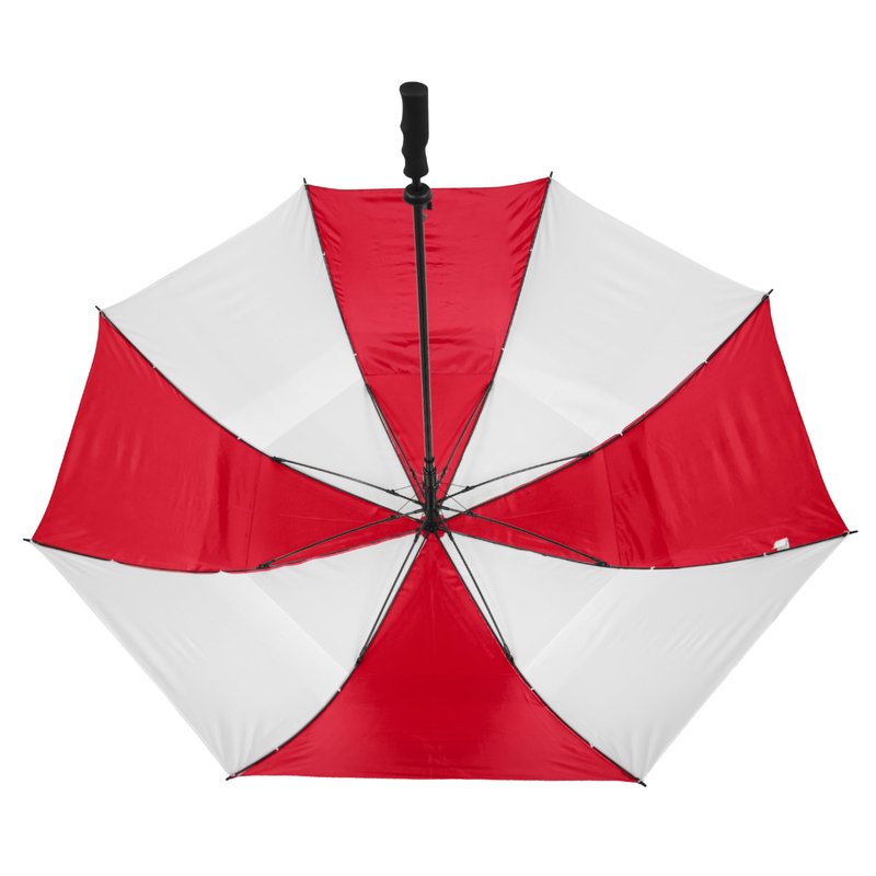 The Vented Tornado 64" Large Oversize Windproof Automatic Open Golf Umbrella, Heavy Duty Thick Fiberglass Ribs Waterproof Wind Vent Portable 2 Person Golf Umbrella for Men and Women - Black