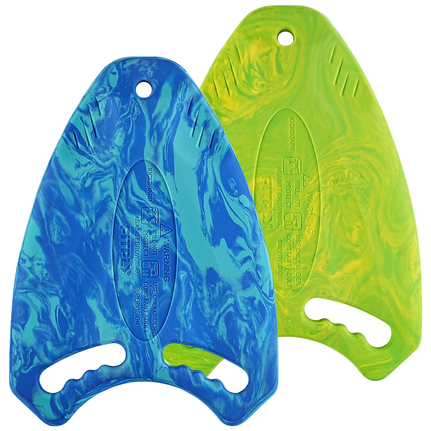 Fitply 2PCS Kick Board Swim for Adult & Kid - High Buoyancy Safety Swimming Kickboard | Swim Training Aid for Pool & Open Water | Kickboard Adult Swimming Training | EVA Material, BPA Free